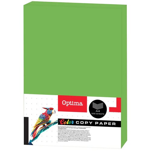 Optima Fotokopirni papir u boji A4, zelena parrot, 500 listova Cijene