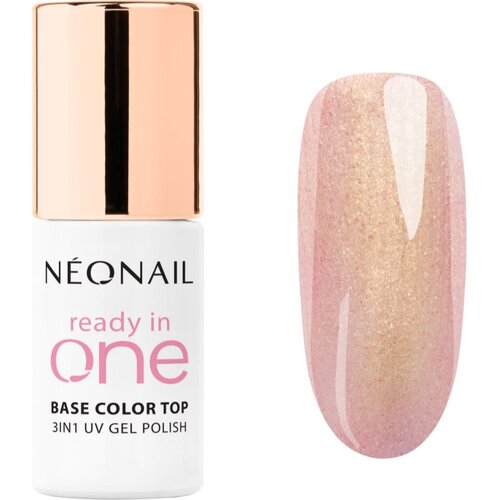 NeoNail Ready In One 3in1 UV Gel Polish gel lak za nohte z diamantnim prahom odtenek 01 One Rose Glow 7.2 ml Slike