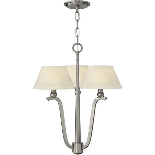 Elstead Lighting Elstead Hinkley Whitney (Hk) Viseča svetilka s 3 kraki in senčnikom, 3x E14, brušen nikelj, (22098059) Cene
