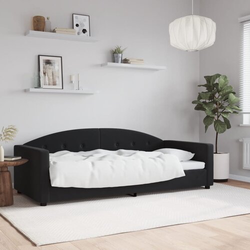  Dnevni krevet crni 90 x 190 cm bar&scaron;unasti Cijene