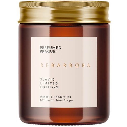 Perfumed Prague svijeća od sojinog voska s aromom rabarbara mirisa u pragu, vrijeme pečenja 40 h Cijene