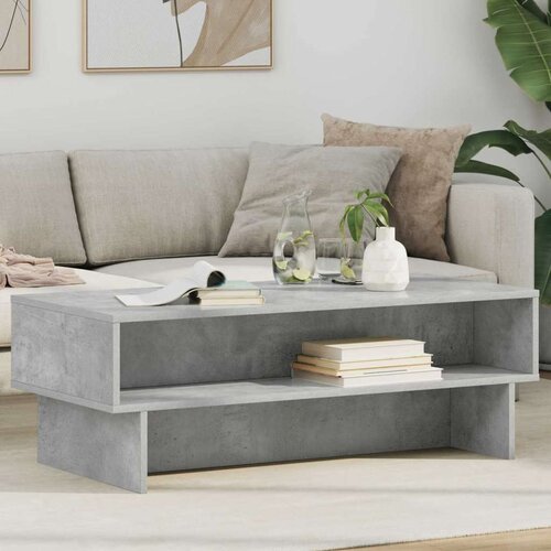  Stolić za kavu Betonski sivi 100 x 46 x 35 cm Konstruirano drvo Cijene