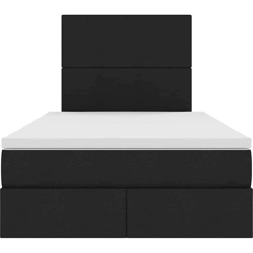  Krevet s od storage s madracem Crna 120 x 200 cm Lažna koža Slike