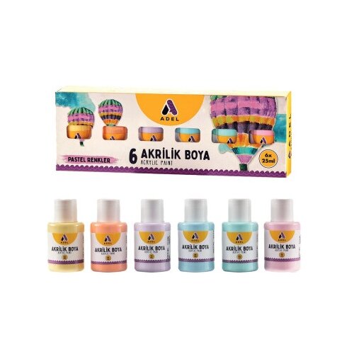  Adeland akrilne boje, pastel colors Set, 25mlx6 ( 31142 ) Cene