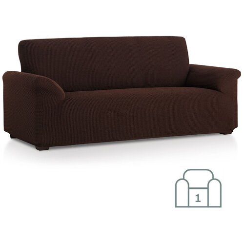 SOFA Raztegljiva stretch prevleka za enosed - fotelj 70-100 cm rjava EU kvaliteta Cene