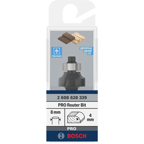 Bosch PRO glodalo za zaobljavanje, R 4, prihvat 8 mm 2608628339 Slike
