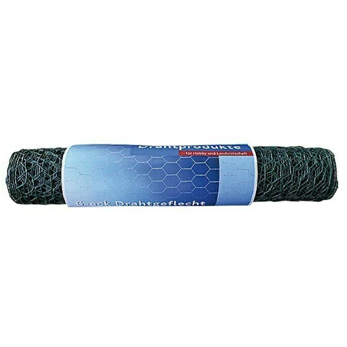 STABILIT žičana mreža (10 x 0,5 m, Širina očica: 13 mm, Zelene boje, Premazano prahom)