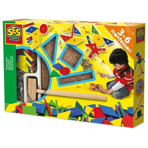 Ses Creative Montessori set Čekić i čavlići Cene