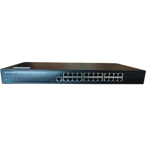 ExeLink SGX2528P upravljivi POE switch 24x10/100/1000 Base-T(POE/POE+), 4x1G/10 GE Base-X SFP+ porta, L2 Cene