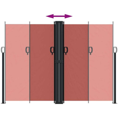  Bočna tenda na uvlačenje terakota 180x1200 cm Slike