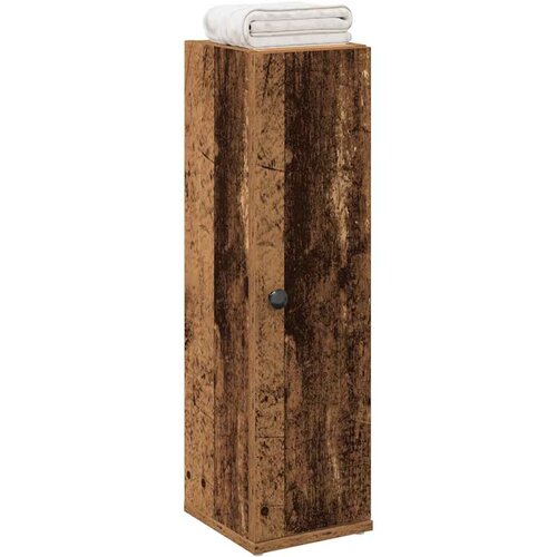 vidaXL Kopalniška omarica z držalom za zvitke star les 20,5x22x72 cm Cene