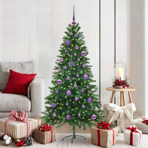  Božićno drvce s 150 LED svjetlima s stalakom Zelena 150 cm PE Cijene