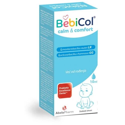 Abela pharm Probiotske kapi BebiCoL Calm&amp;amp;Comfort , 10 ml Slike