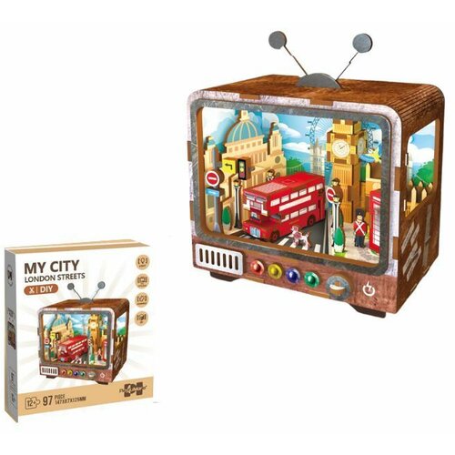  Drvene puzzle televizor 3d london streets 68064 ( 91/71769 ) Cene