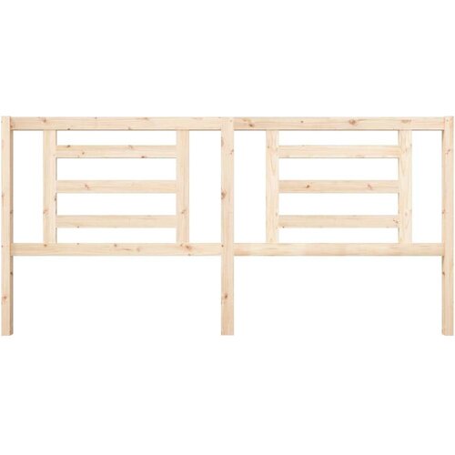  Uzglavlje za krevet 206 x 4 x 100 cm od masivne borovine Slike