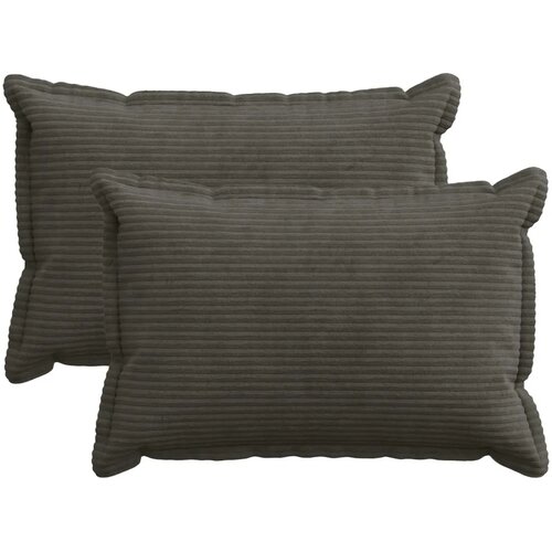  Presvlaka za jastuk 2 kom. HOUTEN Antracit 30 x 50 cm Kord - Antracit 30 x 50 cm 2 Slike