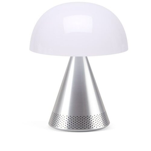 Lexon MINA L AUDIO prijenosna lampa s Bluetooth zvučnikom - Srebrna Slike