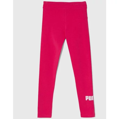 Puma Dječje tajice ESS Logo Leggings G boja: ružičasta, s tiskom