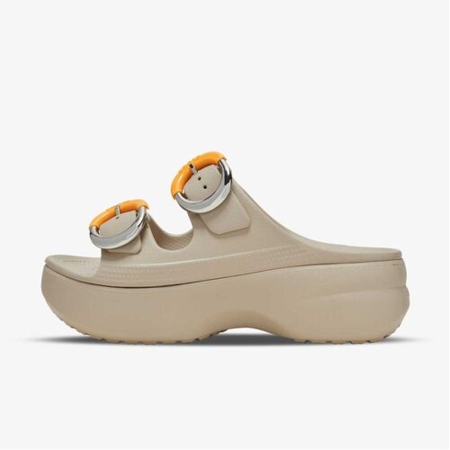 Crocs Sat platform dipped buckle sndl Cene