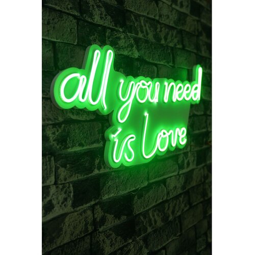 Wallity Zidna LED dekoracija All You Need is Love, 375 cm, IP67, 12V, Zelena Cene