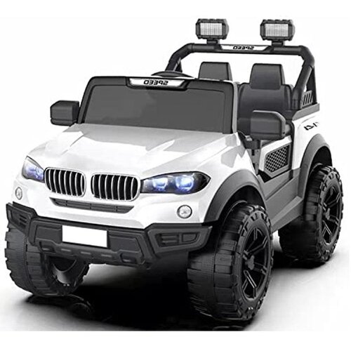  Dečiji automobil na akumulator -BMW DZIP 4X4 Beli Slike