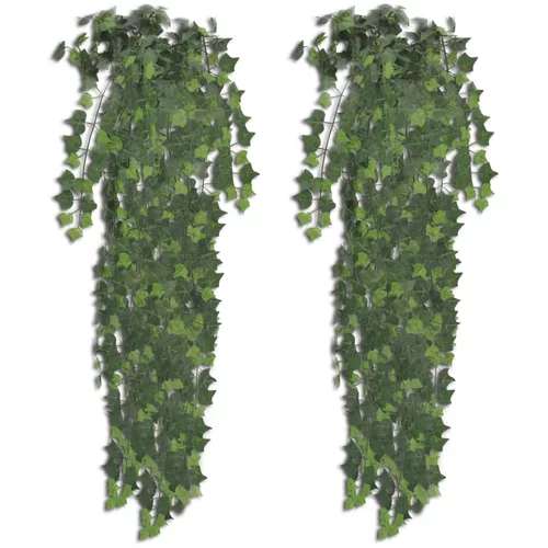 vidaXL Umjetni grm bršljana, zeleni, 90 cm, 2 kom
