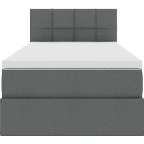  Krevet s madracem i skladi&amp;scaron;tem Tamno siva 90 x 190 cm - Tamno siva 90 x 190 cm Blok sa kvadratićima Slike
