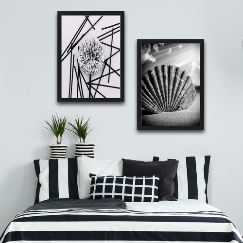 Wallity slika shell dandelion, 2 dela, 30 x 40cm Cene