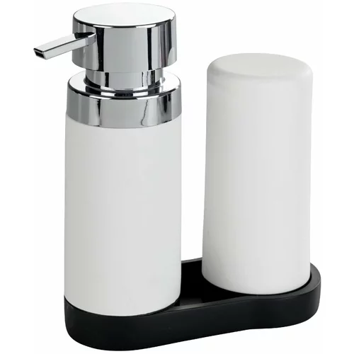 Wenko Set s dva bijela spremnika za deterdžente s podmetačem Wenkoo Squeeze, 250 ml