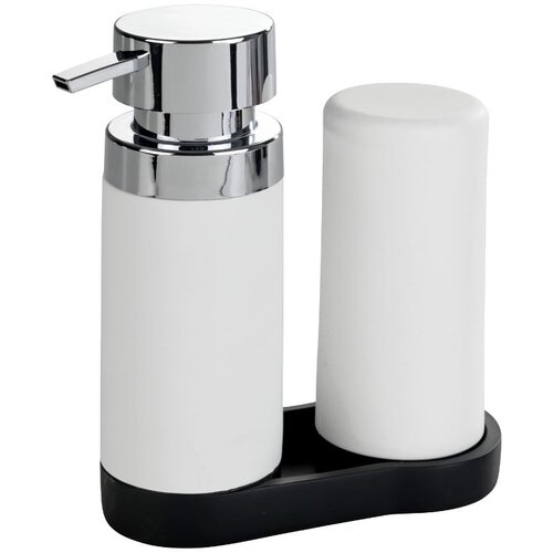 Wenko Set s dva bijela spremnika za deterdžente s podmetačem Wenkoo Squeeze, 250 ml Slike