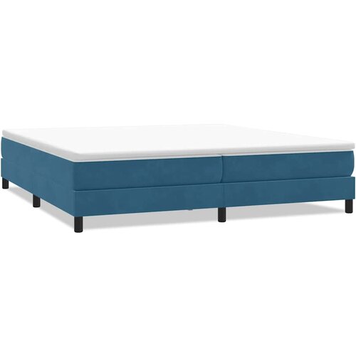 vidaXL Box Spring postelja brez vzmetnico Temno modra 200x210 cm Žamet, (21791409) Cene