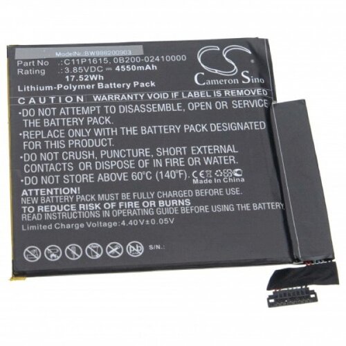 VHBW Baterija za Asus ZenPad Z8S / ZT582KL, 4550 mAh Slike