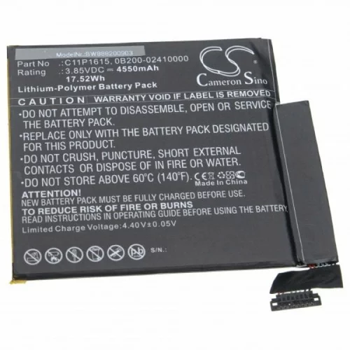 VHBW Baterija za Asus ZenPad Z8S / ZT582KL, 4550 mAh
