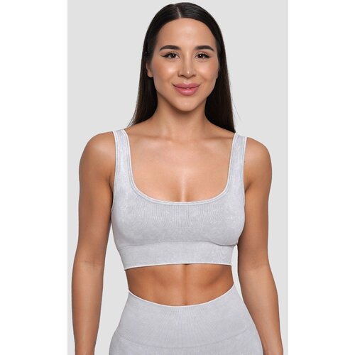 GymBeam Lift Seamless Sports Bra Grey Slike