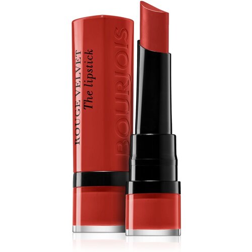 Bourjois rouge velvet the lipstick ruž za usne s mat efektom 2,4 g nijansa 21 grande roux Slike