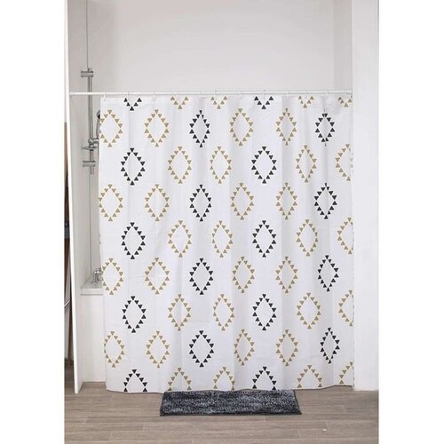 Tendance zavjesa za kadu 180x180cm + 12 bijelih kukica peva, lima Cijene