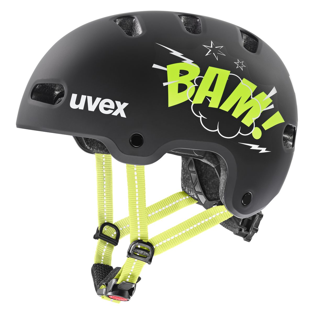 Uvex čelada Kid 4 style bam black - lime matt št. 51-55 Cene