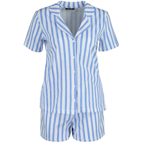 Trendyol Pajama Set - Navy blue - Graphic