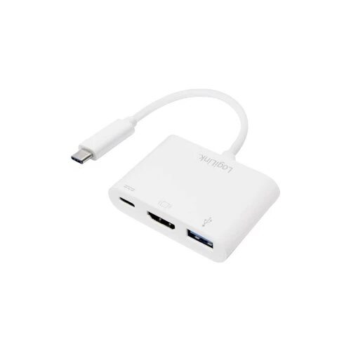 Logilink UA0258 USB/HDMI adapter [1x moški konektor USB-C - 1x ženski konektor USB-C, ženski konektor HDMI, USB 3.2 gen. 1 vtičnica A (USB 3.0)] bela, (20427524) Cene
