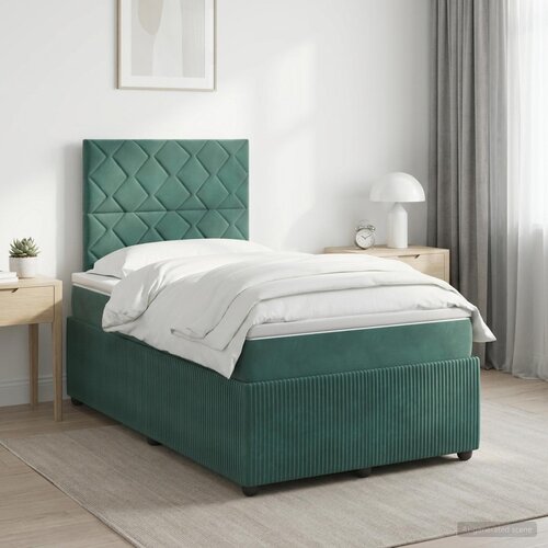  Boxspring krevet s madracem Tamnozelena 120 x 200 cm Bar&scaron;un Cijene