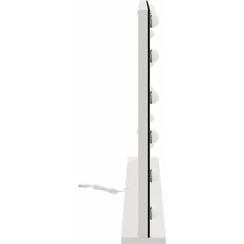  LED Ogledalo za Toaletni Stolić Bijeli 80 x 10 x 52,5 cm Slike