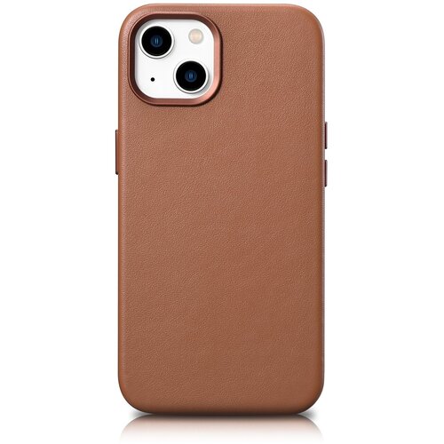ICARER Ovitek iz naravnega usnja za iPhone 14 MagSafe Case Leather, svetlo rjav, (21522207) Cene
