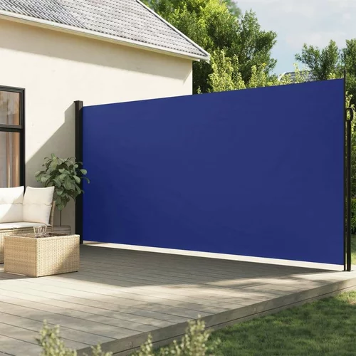  Zložljiva stranska tenda modra 200x600 cm