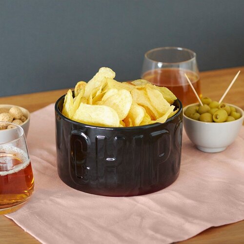 Balvi Crna keramička zdjelica za posluživanje 1 l Chips &amp;ndash; Slike