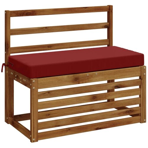  Jastučić za klupu SOEST 100% poliester Vinska crvena - boja crnog vina 80 x 40 x 8 cm Poliester Cene