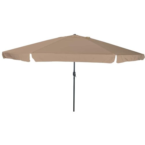  Vrtni suncobran Sivo-smeđa 394 x 394 x 248 cm Poliester i čelik Cijene