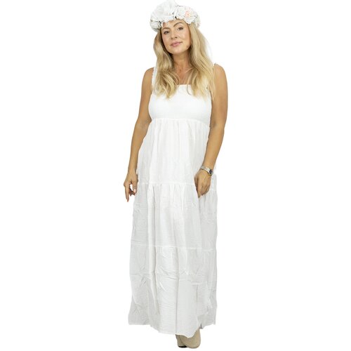 Pri Summer boho strapless maxi dress with ruffles SOLEA Cijene