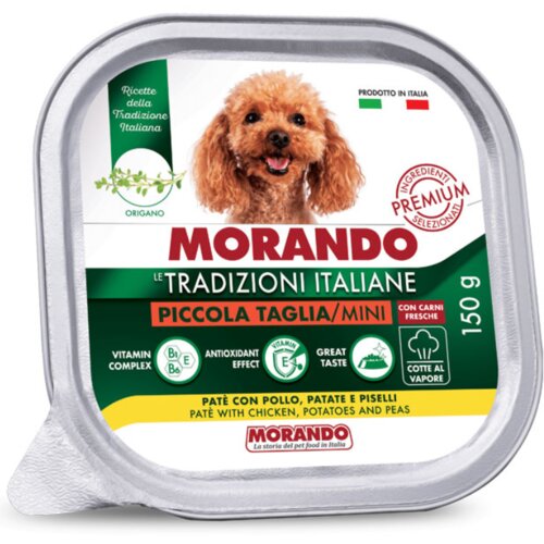 Morando Tradizioni Adult Mini piletina, krumpir i gra&scaron;ak 150 g alu-pak Cijene