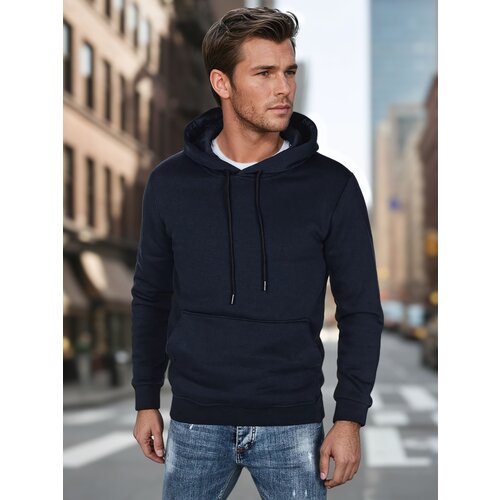 DStreet Bluza męska basic z kapturem granatowa Cijene