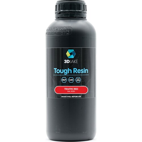 3DJAKE Tough Resin Verkehrsrot - 1.000 g Slike